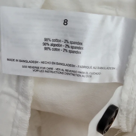 Ella Moss Women’s Wide Leg Crop Pants Cream Size 8 - Picture 10 of 12